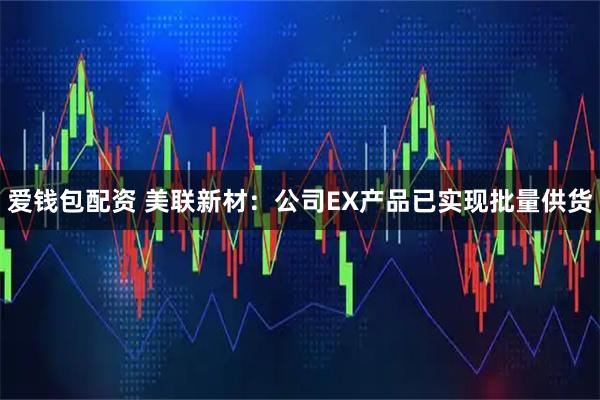 爱钱包配资 美联新材：公司EX产品已实现批量供货